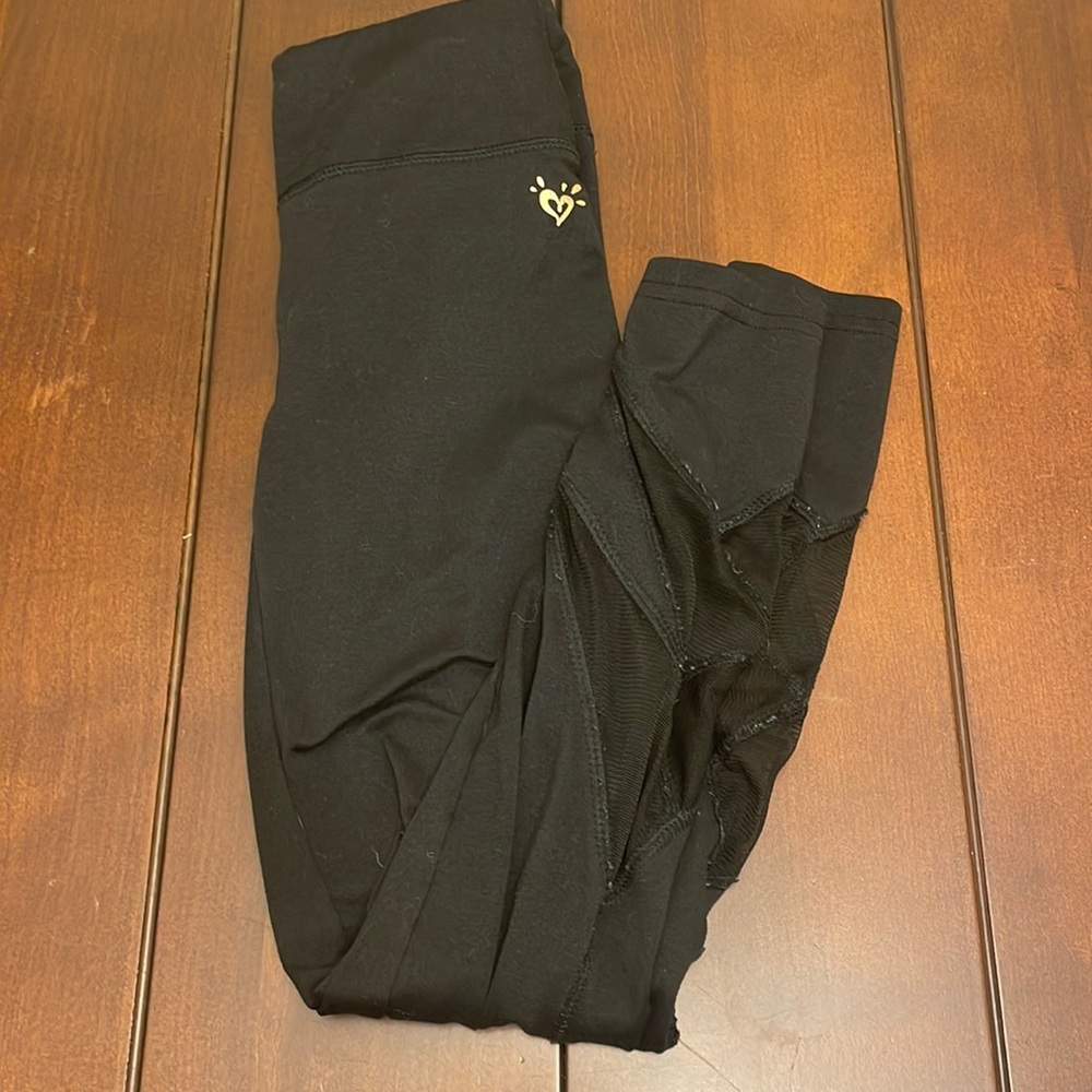 Justice black lace leggings